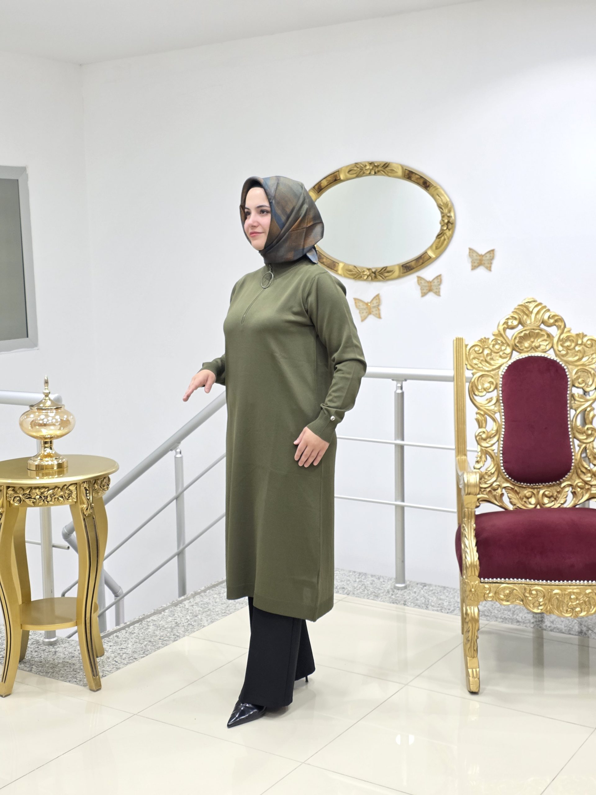 ARMİNE TREND TRİKO TUNİK 25KA4113 - Görsel 6